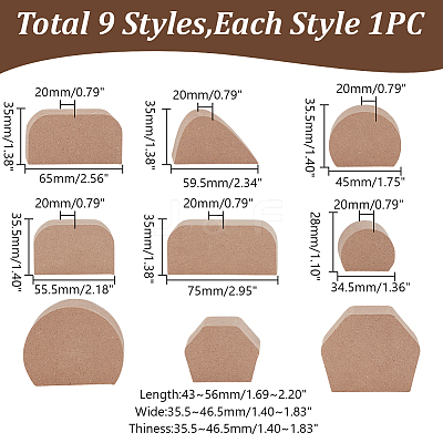 MDF Clay Pottery Mug Handle Mold DIY-WH0591-067-1