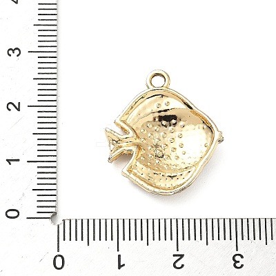 Alloy Rhinestone Pendants PALLOY-P313-12B-G-1