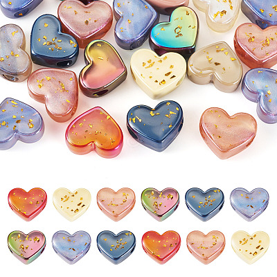 20Pcs Opaque Acrylic European Beads OACR-TA0003-61-1