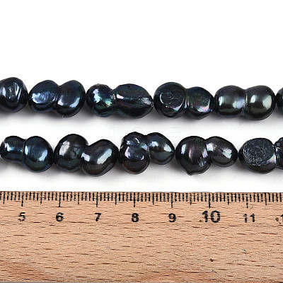 Natural Nucleated Baroque Keshi Pearl Beads Strands PEAR-S020-F13-01-1