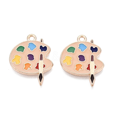 Alloy Enamel Pendants ENAM-Q004-01KCG-25-1