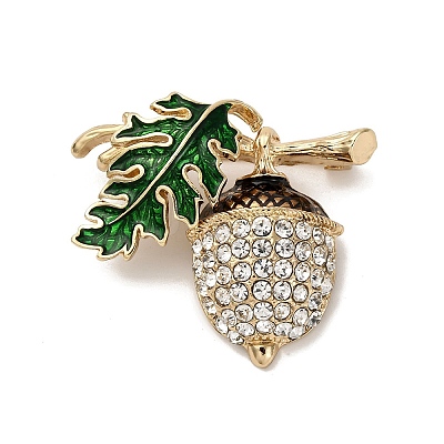 Alloy Rhinestone Brooch JEWB-K027-02G-1