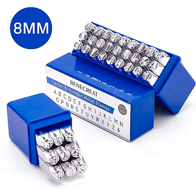 Iron Metal Stamps Set AJEW-BC0005-92-1