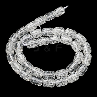 Transparent Crackle Glass Beads Strands GLAA-NH0001-04K-1