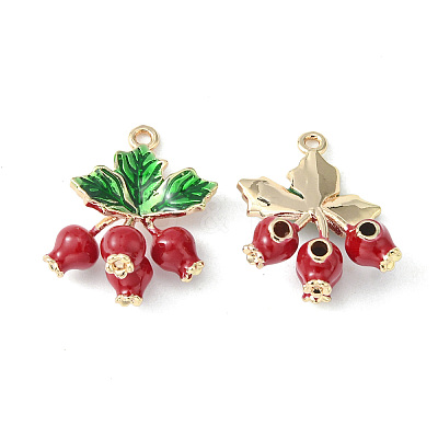Brass Enamel Pendants X-KK-G462-22LG-1