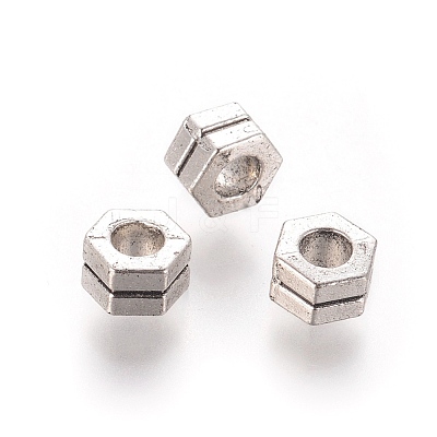 Tibetan Style Alloy Beads PALLOY-E565-01AS-1