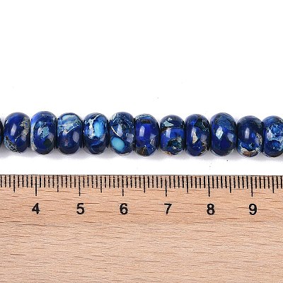 Dyed Synthetic Imperial Jasper Beads Strands G-P529-E01-A08-1