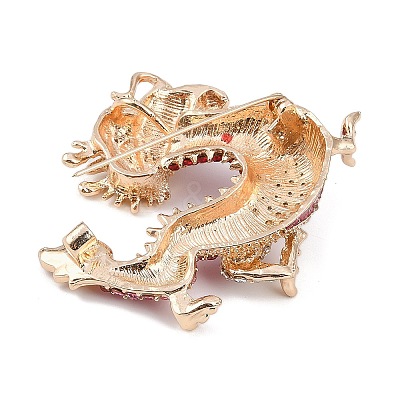 Dragon Alloy Rhinestones Brooches JEWB-S022-09C-1