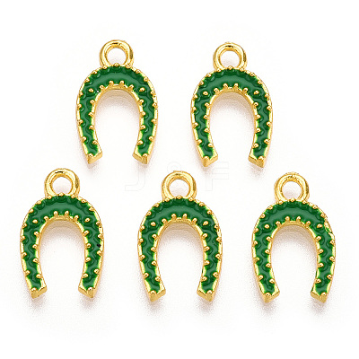 Alloy Enamel Charms ENAM-J445-02G-1