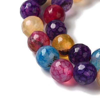 Dyed & Heated Natural Dragon Veins Agate Beads Strands G-P539-A01-21-1