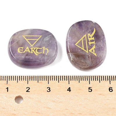 4Pcs 4 Styles Natural Amethyst Display Decorations G-F786-02D-01-1