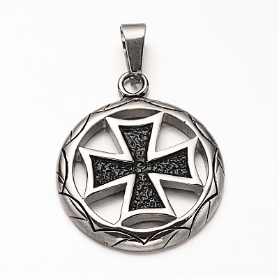 304 Stainless Steel Pendants STAS-M202-11AS-1