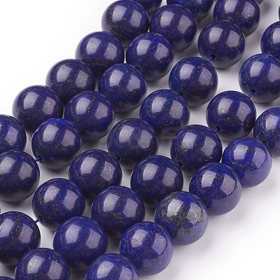 Natural Lapis Lazuli Beads Strands X-G-G087-14mm-1