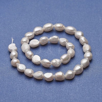 Natural Cultured Freshwater Pearl Beads Strands PEAR-P060-16D-1