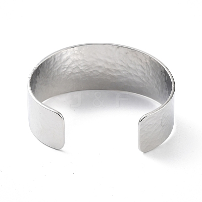 Rack Plating Brass Open Wide Cuff Bangles for Women BJEW-D032-06P-1