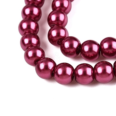 Baking Paint Glass Pearl Bead Strands HY-Q003-3mm-14-1