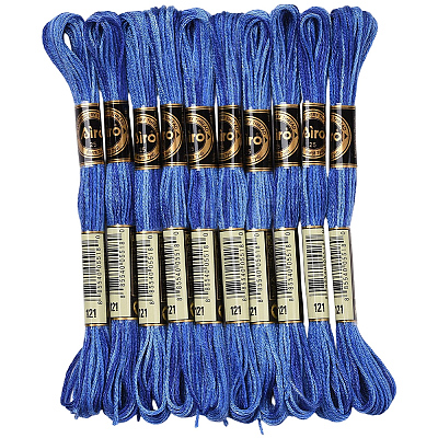 10 Skeins 6-Ply Polyester Embroidery Floss OCOR-CY0004-38H-1