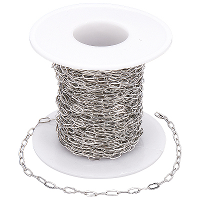 10M Brass Paperclip Chains CHC-SP0001-02P-1