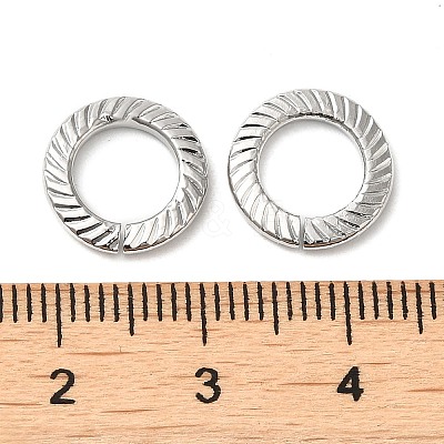 Rack Plating Brass Linking Rings KK-Z033-02P-1