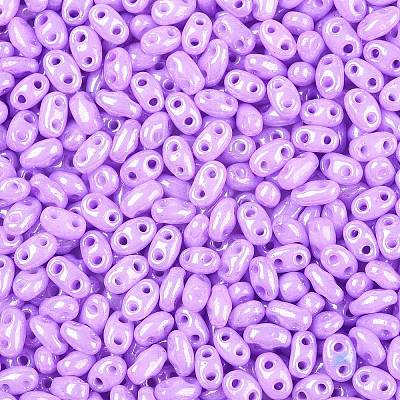 Opaque Colours Luster Glass Seed Beads SEED-T006-02D-1