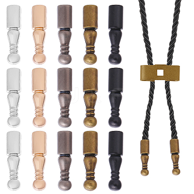 15Pcs 5 Colors Alloy Pendants Findings FIND-CA0009-93-1
