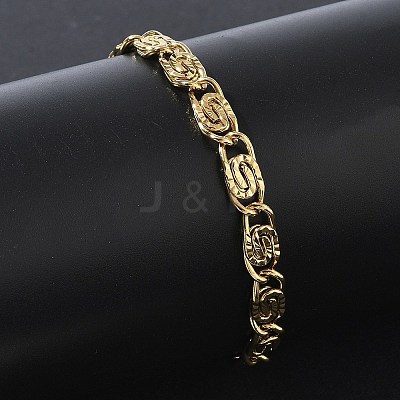 6MM 304 Stainless Steel Lumachina Chain Bracelets SA-CBA2696-14G-1