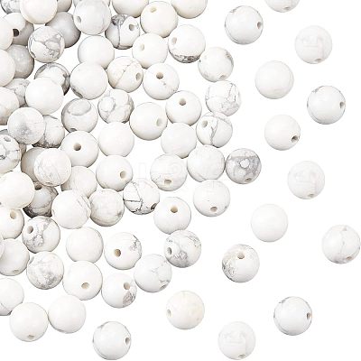 4 Strands Natural Howlite Beads Strands TURQ-OC0001-02B-1