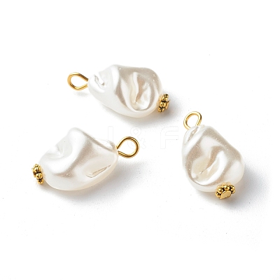 ABS Plastic Imitation Pearl Pendants PALLOY-JF00835-1