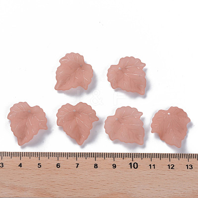 Autumn Theme Transparent Frosted Acrylic Pendants PAF002Y-6-1