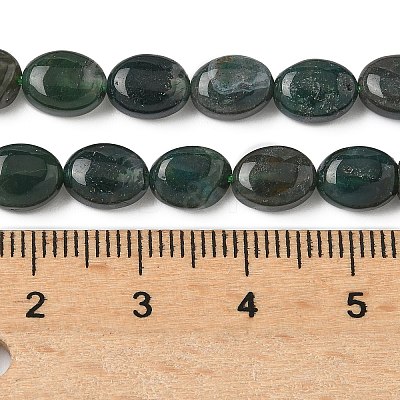 Natural Moss Agate Beads Strands G-Z006-A41-1