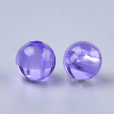 Transparent Plastic Beads KY-T005-6mm-634-1
