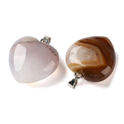 Dyed & Heated Natural Crystal Core Agate Pendants GG-CBACB71-04P-04-1