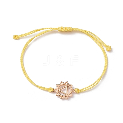 7Pcs 7 Style Alloy Chakra Link Bracelets Set BJEW-JB10017-1