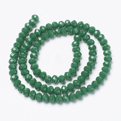 Opaque Solid Color Glass Beads Strands EGLA-A034-P6mm-D09-1
