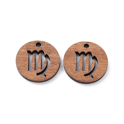 Walnut Wood Laser Cut Pendants WOOD-Q051-06B-1