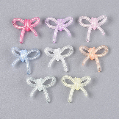 Luminous Frosted Transparent Acrylic Beads TACR-T029-24M-1