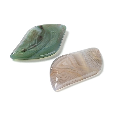 Natural Banded Agate/Striped Agate Pendants G-E601-03-1