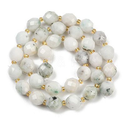 Natural White African Opal Beads Strands G-N342-149I-14-1
