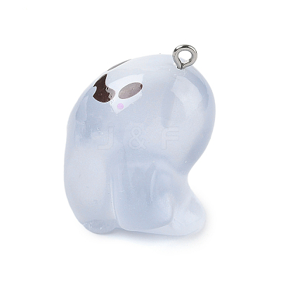 Halloween Transparent Resin Pendants RESI-K047-01A-1