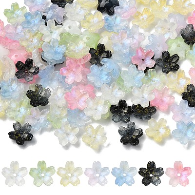 30Pcs Electroplate Transparent Glass Beads GLAA-YW0005-02A-1