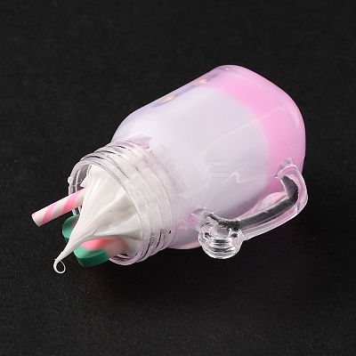 Resin Pendants RESI-WH0076-88-1