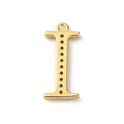 Rack Plating Brass Micro Pave Cubic Zirconia Pendant KK-H449-76G-03-1