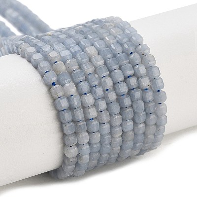 Natural Angelite Beads Strands G-H042-B17-01-1