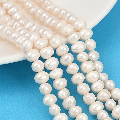 Natural Cultured Freshwater Pearl Beads Strands PEAR-I007-07Y-06A-1