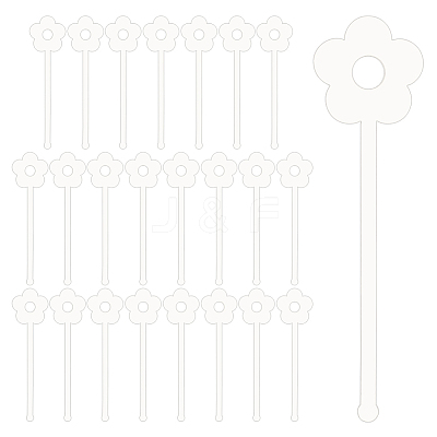 24Pcs Transparent Acrylic Stirring Rods AJEW-FG0003-15C-1