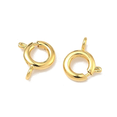 Brass Spring Ring Clasps KK-G557-01B-G-1