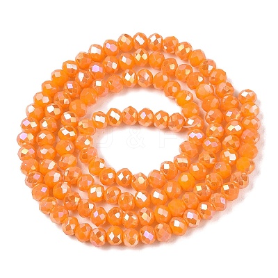 Electroplate Glass Beads Strands EGLA-A044-P3mm-B29-1