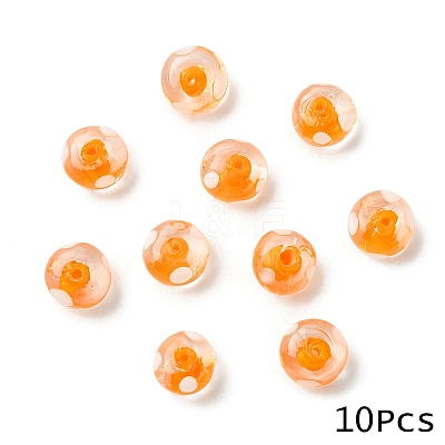 10Pcs Handmade Lampwork Beads LAMP-YW0001-96J-1