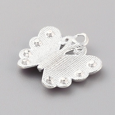 Alloy Enamel Pendants FIND-WH0417-27G-1
