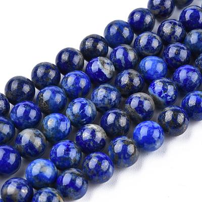 Natural Lapis Lazuli Beads Strands G-E465-8mm-01-1